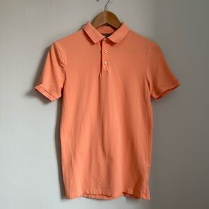 ASOS Peach Polo Shirt Men’s S Slim Fit Organic Cotton Short Sleeve